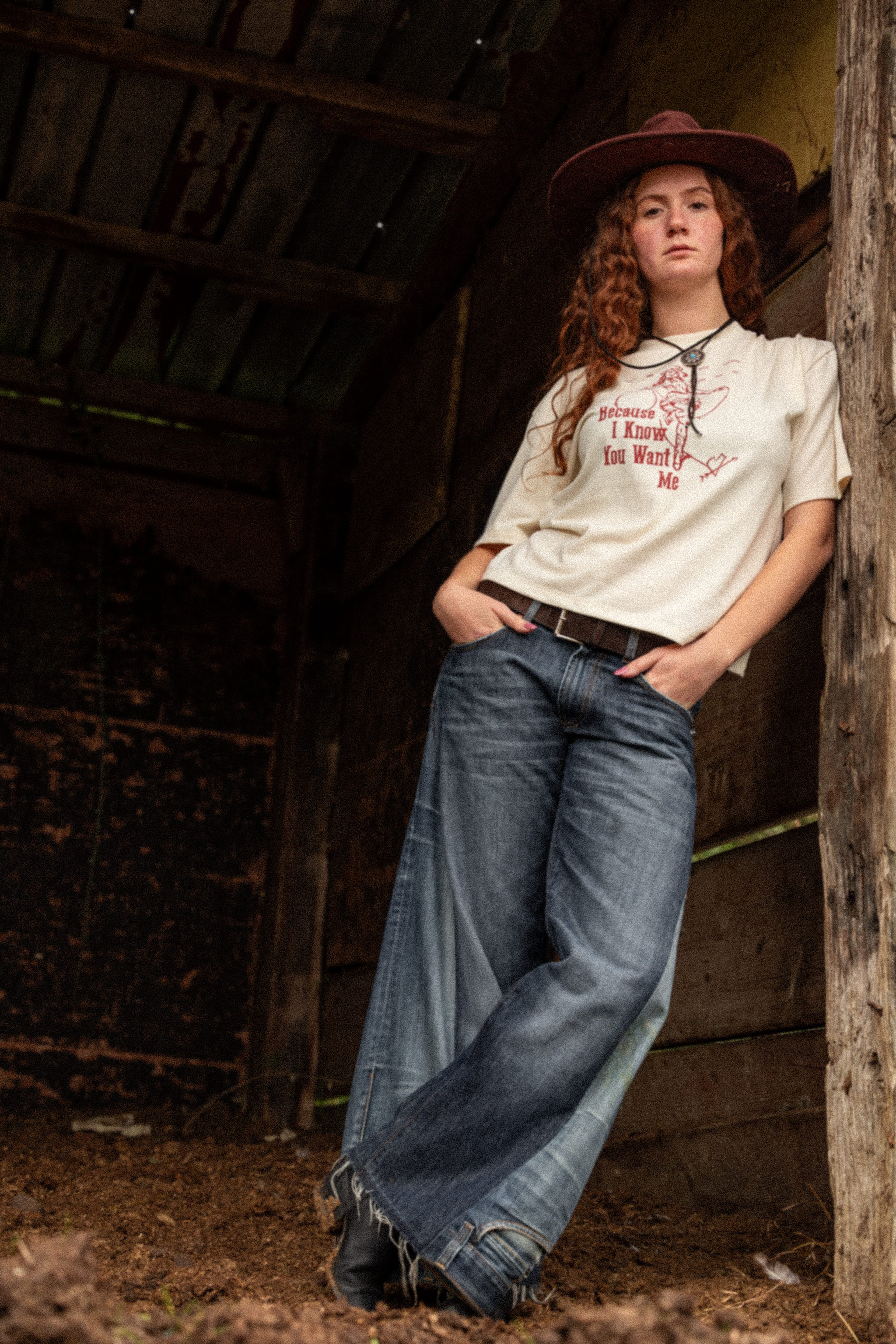 Upside Down Dark Baggy Jeans