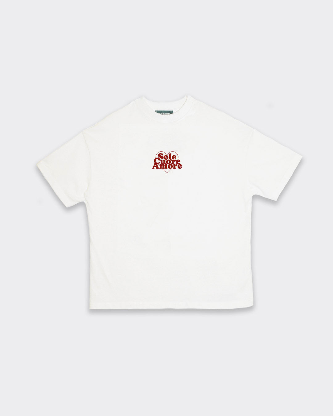 Sole Cuore Amore Loose Tee Off White