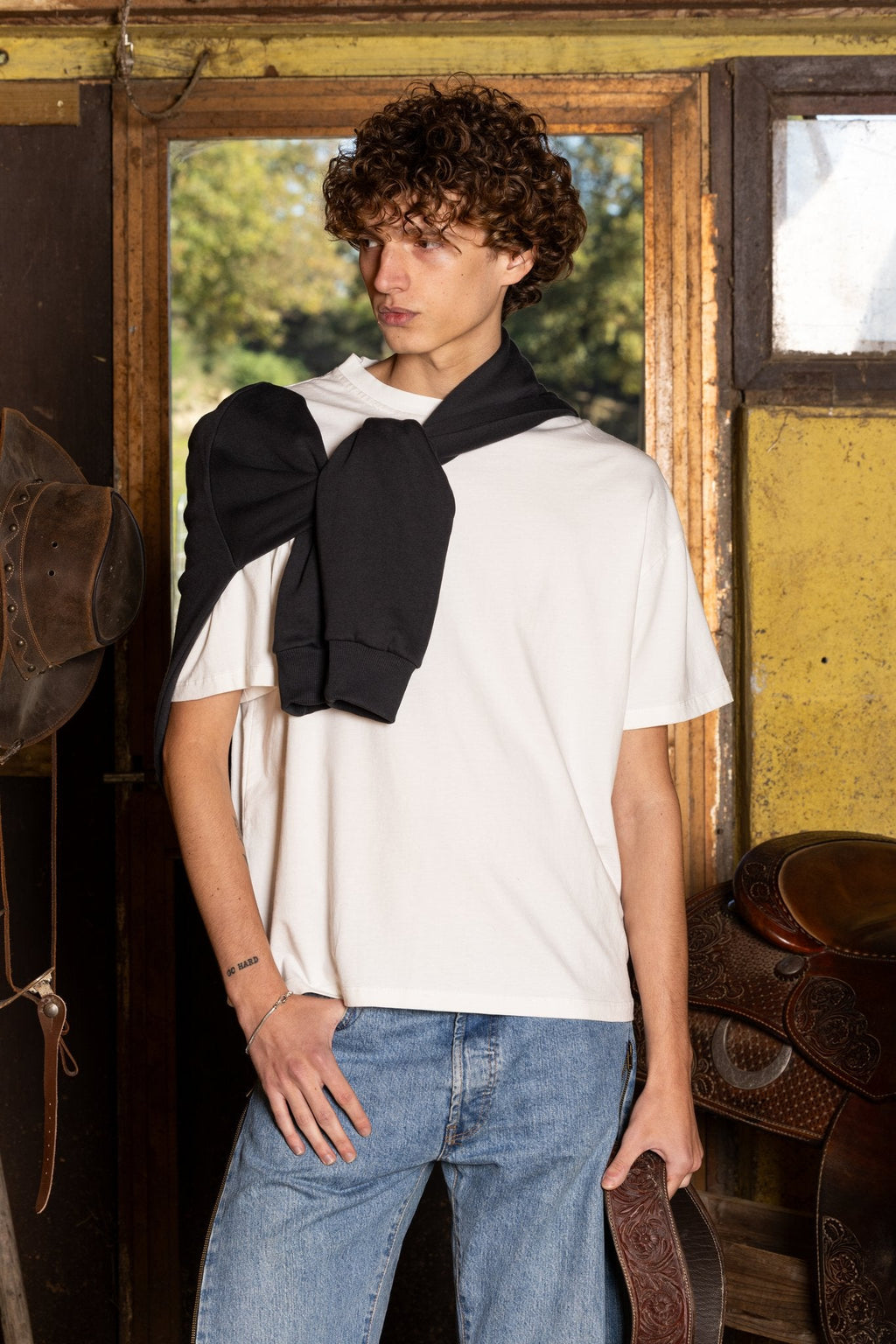 WWW Loose Tee Off White