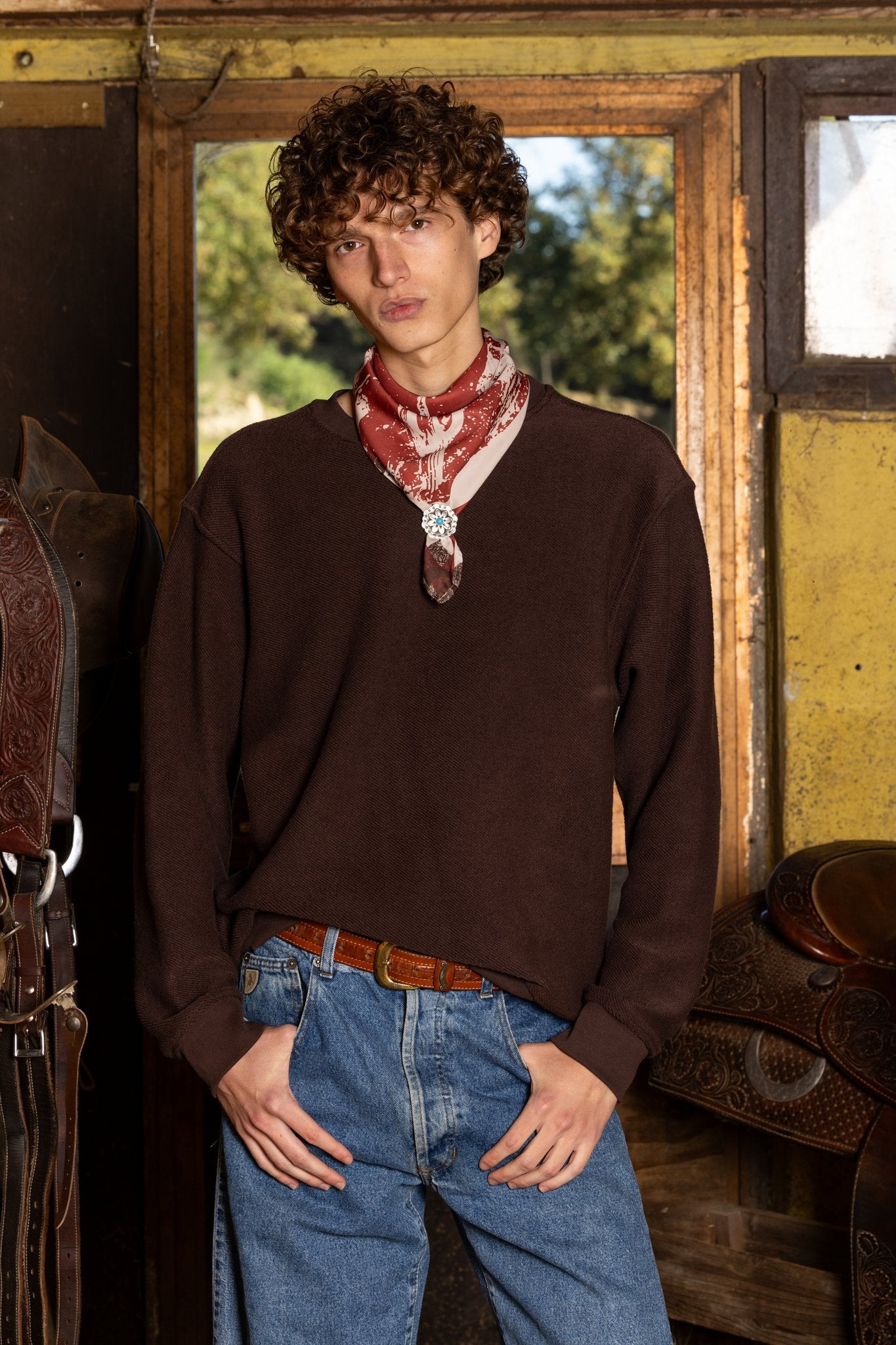 Reverse Crewneck Choco