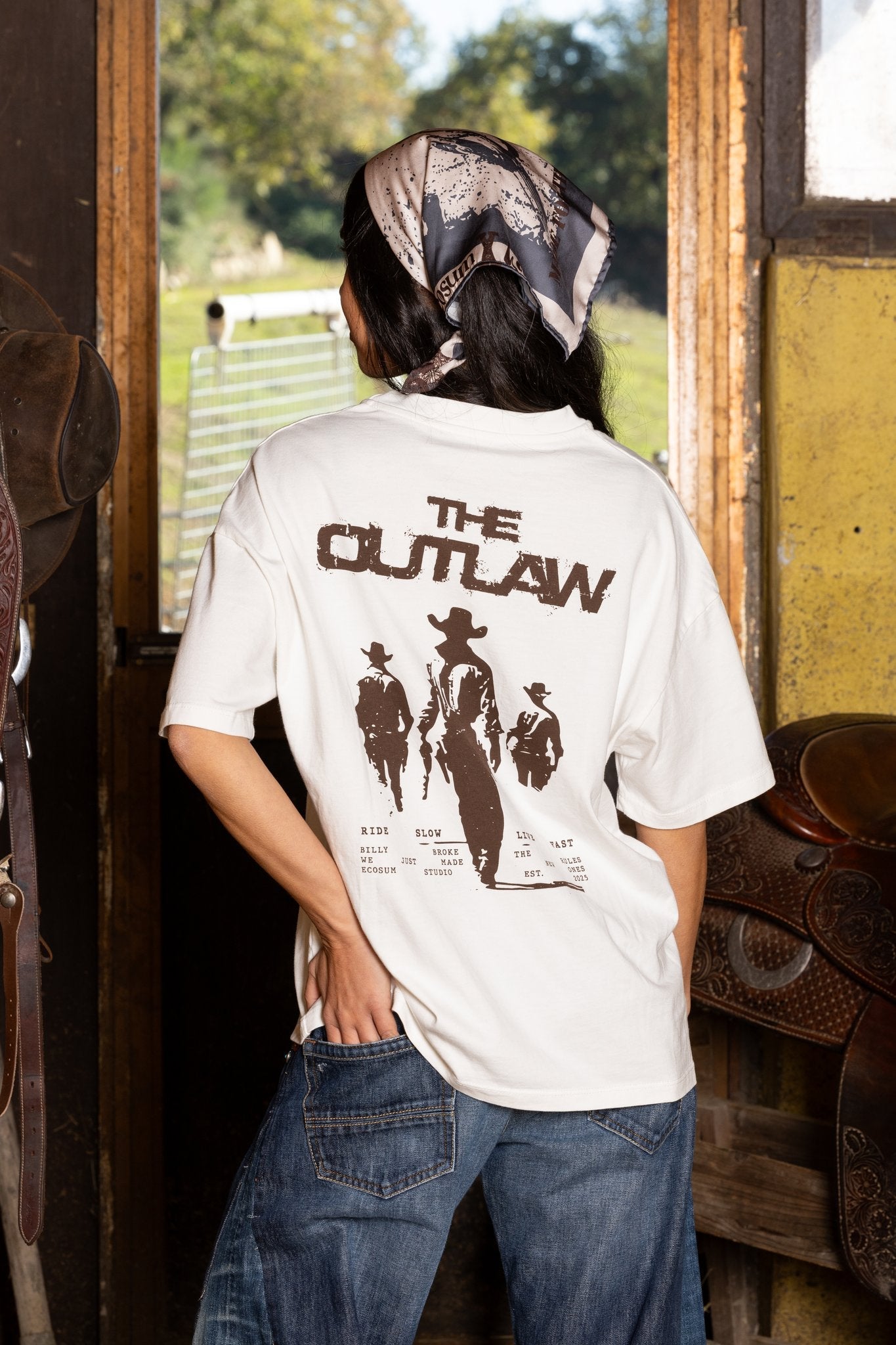 The Kid Loose Tee Off White