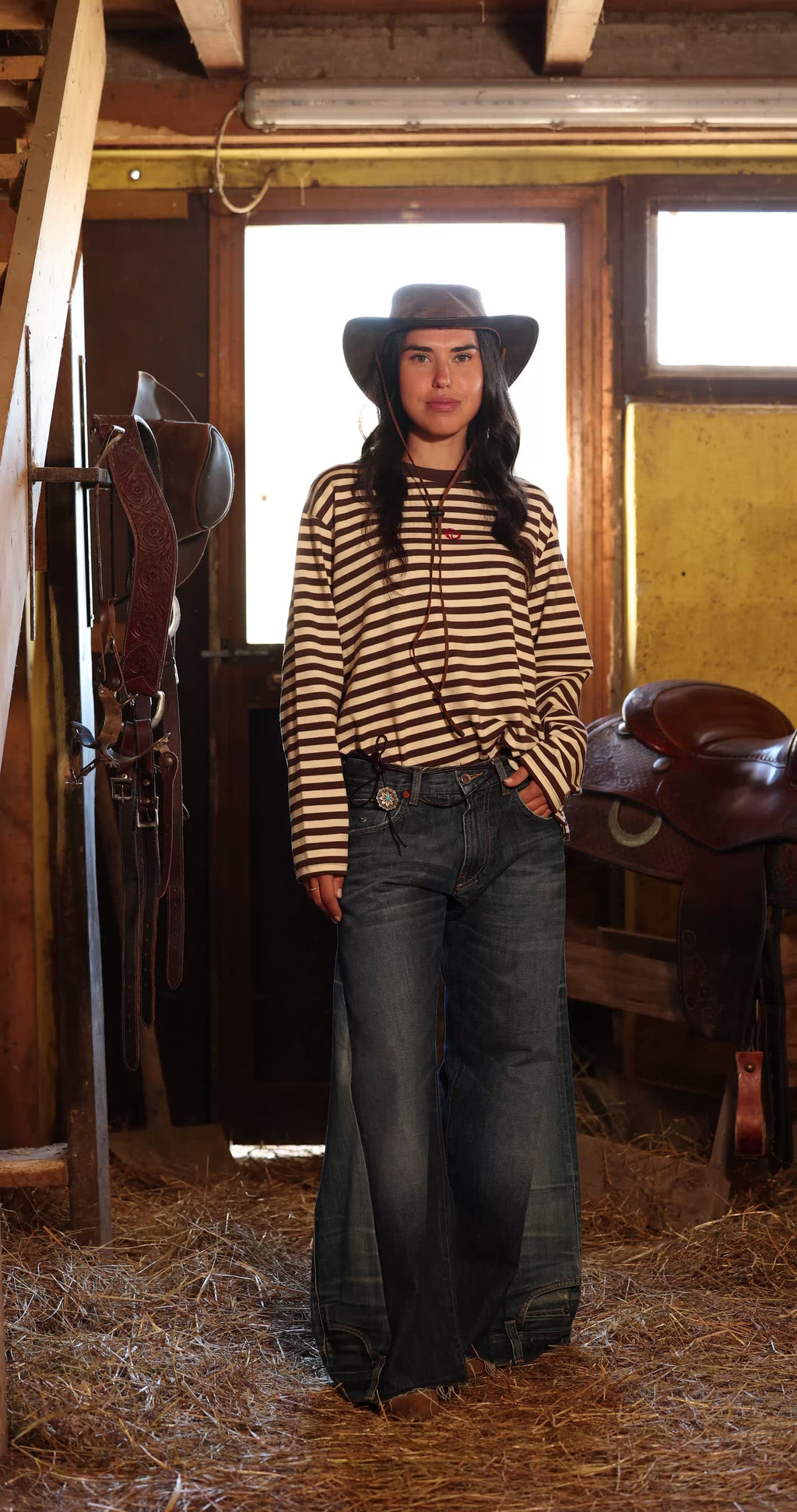 Striped Longsleeve Tee Choco
